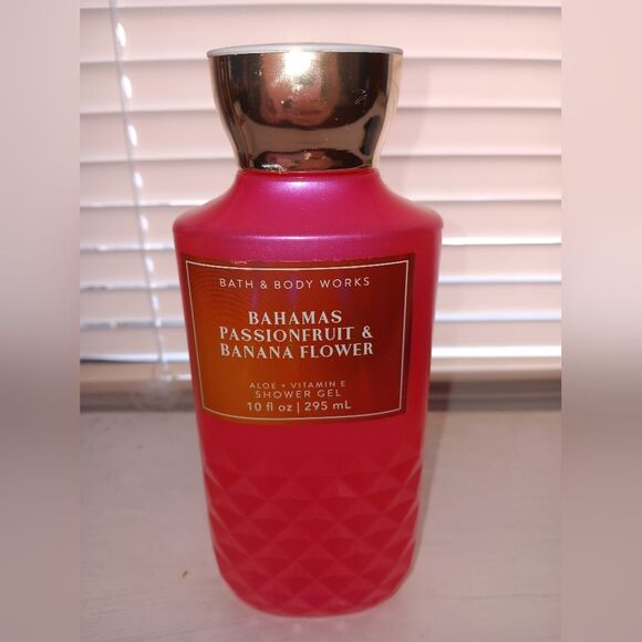 Bath & Body Works Bahamas Passionfruit & Banana Flower Shower Gel Set Lot Of 2 - Picture 6 of 10